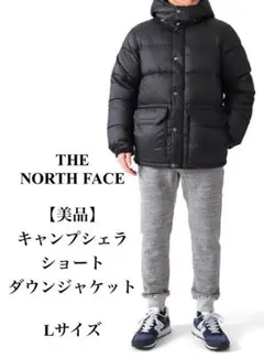 美品　ザノースフェイス　キャンプシェラショートダウンジャケット　Lサイズ