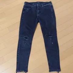 AZUL by moussy/アズールバイマウジー クラッシュスキニーデニム