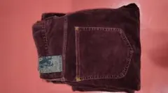 29インチ/RNEWBOLD/スリムコーデュロイパンツ/ワイン/ポールスミス紫