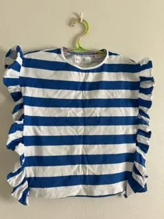 ZARA kidsフリル付きストライプタンクトップ 6歳