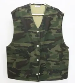 ★エスタコット（ESTACOT）★迷彩柄ベスト★フリーサイズ