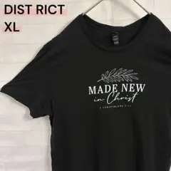 ディストリクト キリスト クリスチャン 聖書 Tシャツ XL 黒 USA古着
