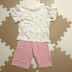 ユニクロ　AIRism エアリズム　パジャマ　ピンク　アイス　水玉　110cm