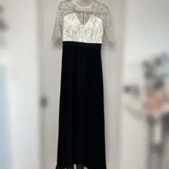 tika エレガントな黒のロングドレス