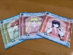 セーラームーン 一番くじ うさぎ まこと レイ タオル3枚セット