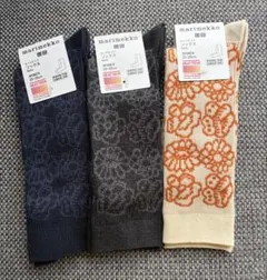 【3点セット】UNIQLO×Marimekko 花柄ソックスのサムネイル