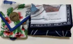 FEILER 花柄 & TRUSSARDI タッセルハンカチセット