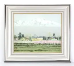 絵画　日本画　松本榮　倉敷の春 絵画 日本画 松本榮 倉敷の春 - メルカリ