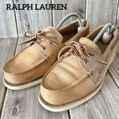 ラルフローレン デッキシューズ 25.5cm モカシン ベージュ