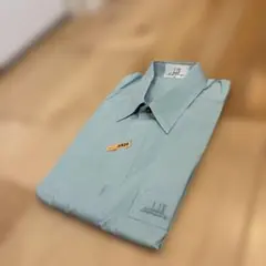 dunhill 半袖シャツ M ライトグリーン