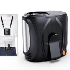 腰掛け扇風機 一台四役 6000mAh大容量 腰掛け 首掛け 手持ち 卓上