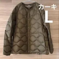 ユニクロ/ホワイトマウンテニアリング ハイブリッドダウン L カーキ
