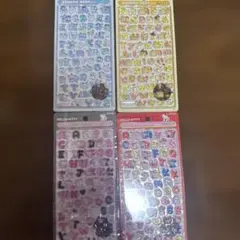 ハローキティ・ポチャッコ・ポムポムプリン アルファベットシールセット 4シート
