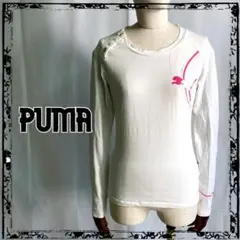 PUMA プーマ コットン トップス ゴルフ 長袖 スポーツ Tシャツ 綿 M