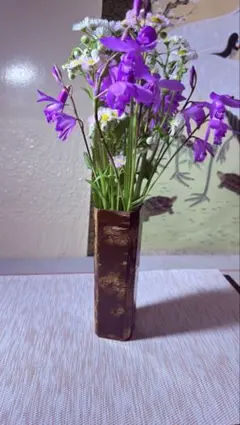 桜皮細工 木製花瓶
