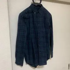 UNIQLO エクストラファインコットンブロードチェックシャツ　長袖　Sサイズ