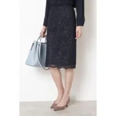 NATURAL BEAUTY BASIC レースタイトスカート