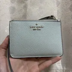 Kate Spade ケイトスペード ミニ財布 コインケース 水色