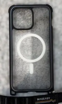 MAGEASYマグセーフ対応 ショルダーストラップケース 15ProMax用