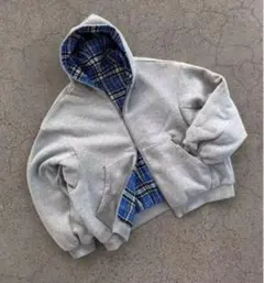 【最安値早い者勝ち】海外ストリート　リバーシブルジップパーカー