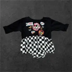 Disney ミッキー ミニー ロンパース 70-80cm