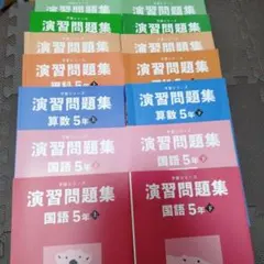 美品　四谷大塚　5年　予習シリーズ　国算理社　上　下　演習問題集　2024年版