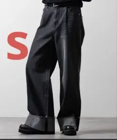 【完売品】ヴィンテージデザイン ロールアップデニムパンツ 【CLEL】