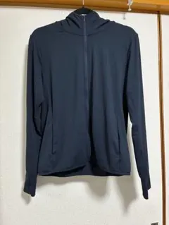 ユニクロ UNIQLO エアリズムパーカー UVカット ネイビーXL