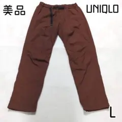 美品 ユニクロ 秋冬 ウォームイージーカーゴ ウォームイージーパンツ メンズL