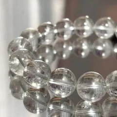 恋*子様 水晶 ✧ 浄化・調和・心を整える　粒12mm 内径18cm 重量43g