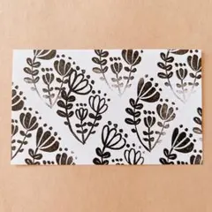お花　パターン模様　消しゴムはんこ