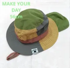 みくち様 56cm MAKE YOUR DAY 帽子 バケットハット 日よけのサムネイル