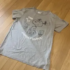 スヌーピー Tシャツ Mサイズ グレー