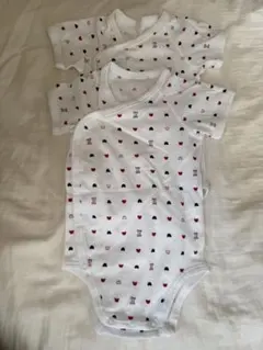 Akachan no Shiro ベビー肌着 70cm くま柄 2枚セット