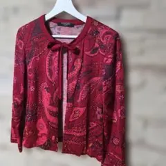 未使用♡LEONARD ペイズリー柄 ボレロ風 カーディガンのサムネイル