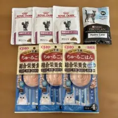 にゃんにゃんカロリーシニア かつお風味×12 ピュリナ ハイドラケア x 2