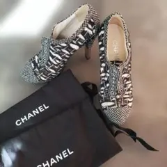 希少品❗️】CHANEL ツイード ブーティ マルチカラー - メルカリ