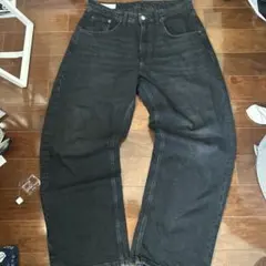 ZARA ブラック バギーフィットデニム