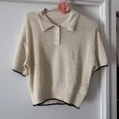 ポロシャツサマーニット