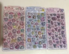 うるちゅるポップシール　サンリオ　３枚セット