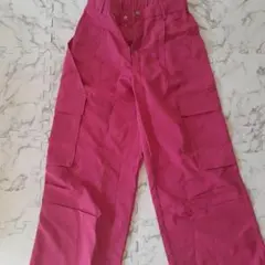 ピンク ワークパンツ