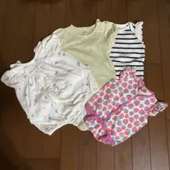 【未使用&中古】ベビー服★女の子★ロンパース★まとめ売り