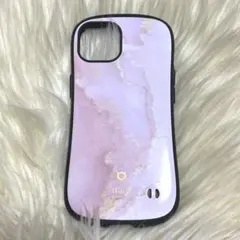 iFace iPhone 14用　ピンク　大理石柄