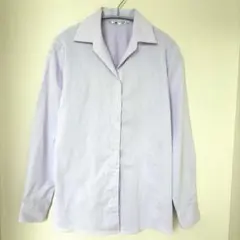 SUIT SELECT スーツセレクト レディース シャツ L 薄紫 長袖 美品のサムネイル
