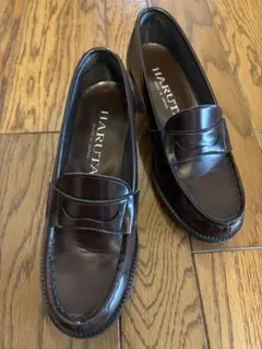 HARUTA☆ヒールありローファー ダークブラウン 23cm