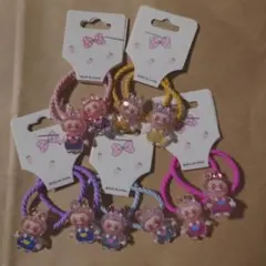 ラブブ付きヘアゴム ５個セット　更に！値下げ！