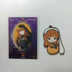 カラフルピーチ　えと　ステッカーシール　ラバーマスコット