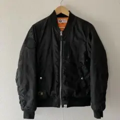A BATHING APE エイプ　MA-1 フライトジャケット　ブラックカモ