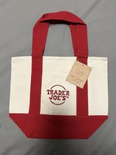 TRADER JOE'S ミニキャンバストートバッグ　赤
