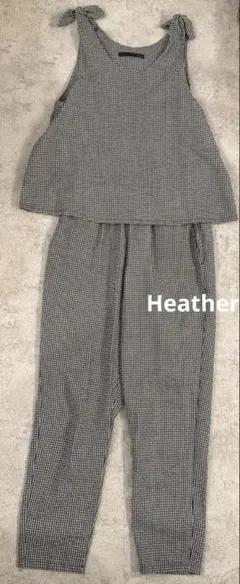 Heather チェック オールインワンのサムネイル